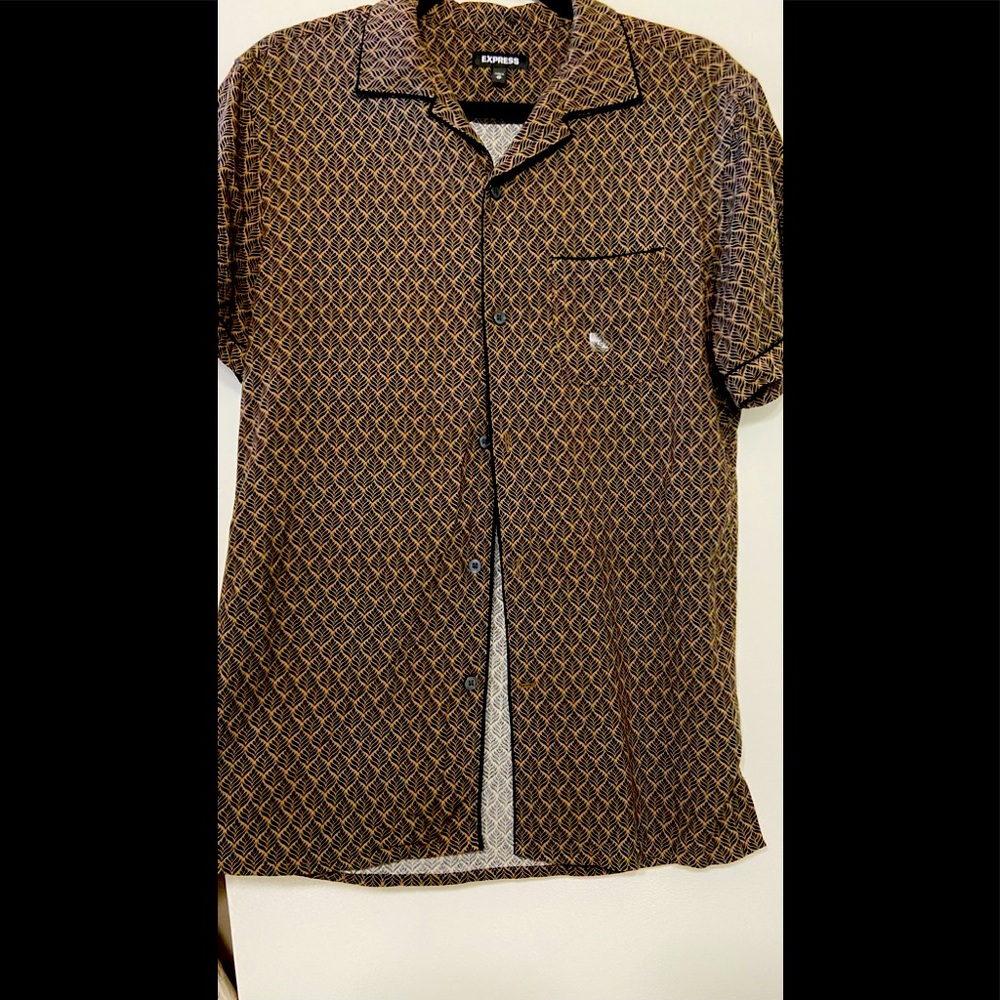 Button Down Mono print